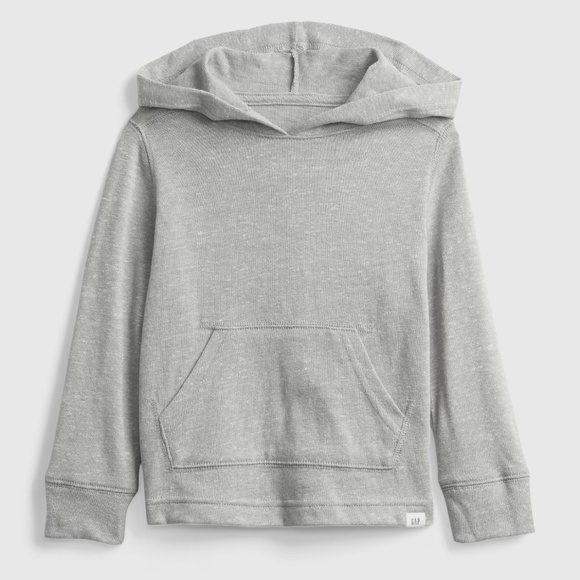 GAP Other - BABY GAP • TODDLER BOYS' SILVER LONG SLEEVE SNIT HOODIE - 2T